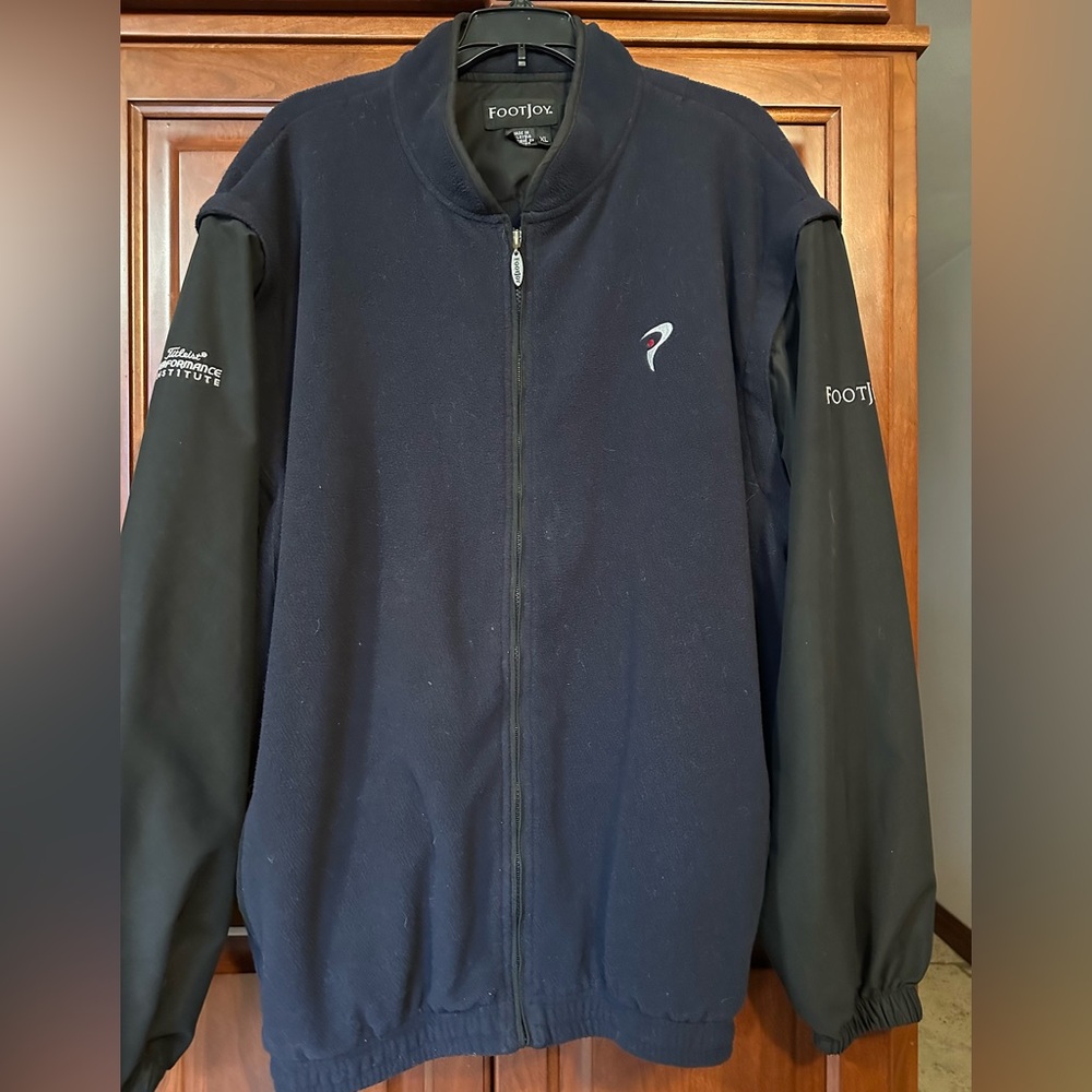 FootJoy Navy and Black Full-Zip Jacket